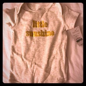Carters little sunshine onesie NWT 9m